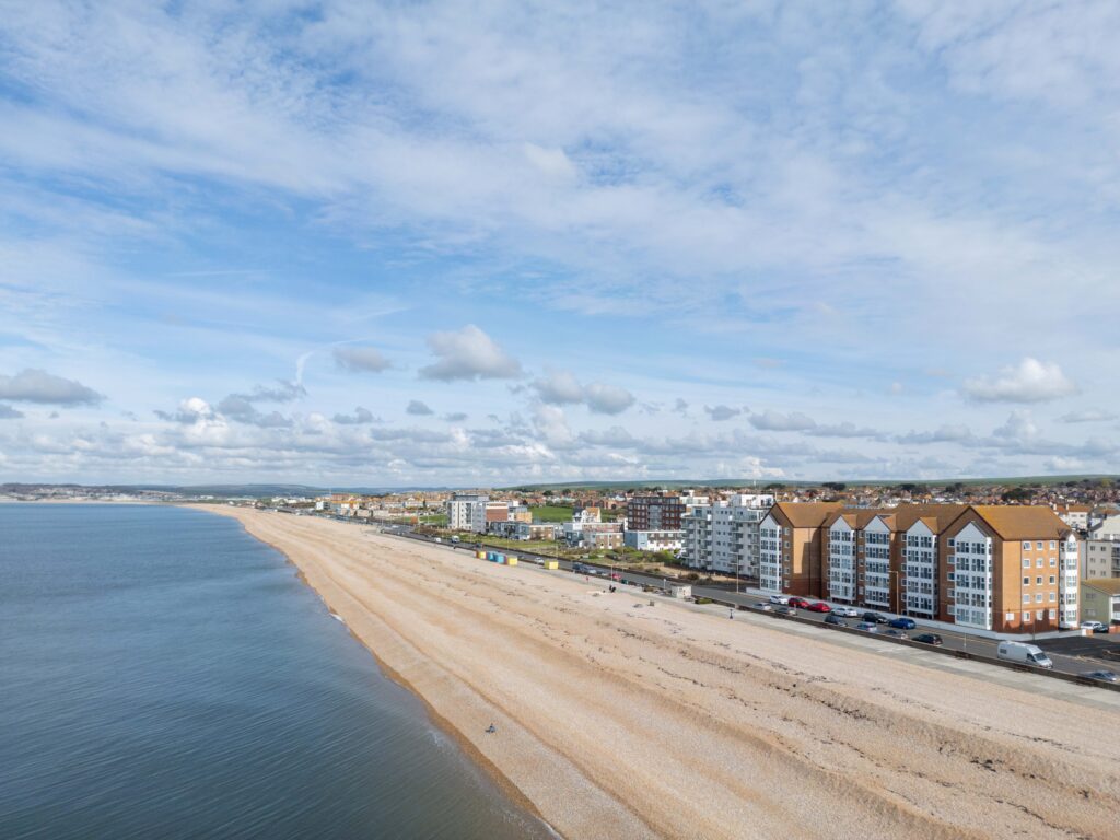 seafront property drone photography